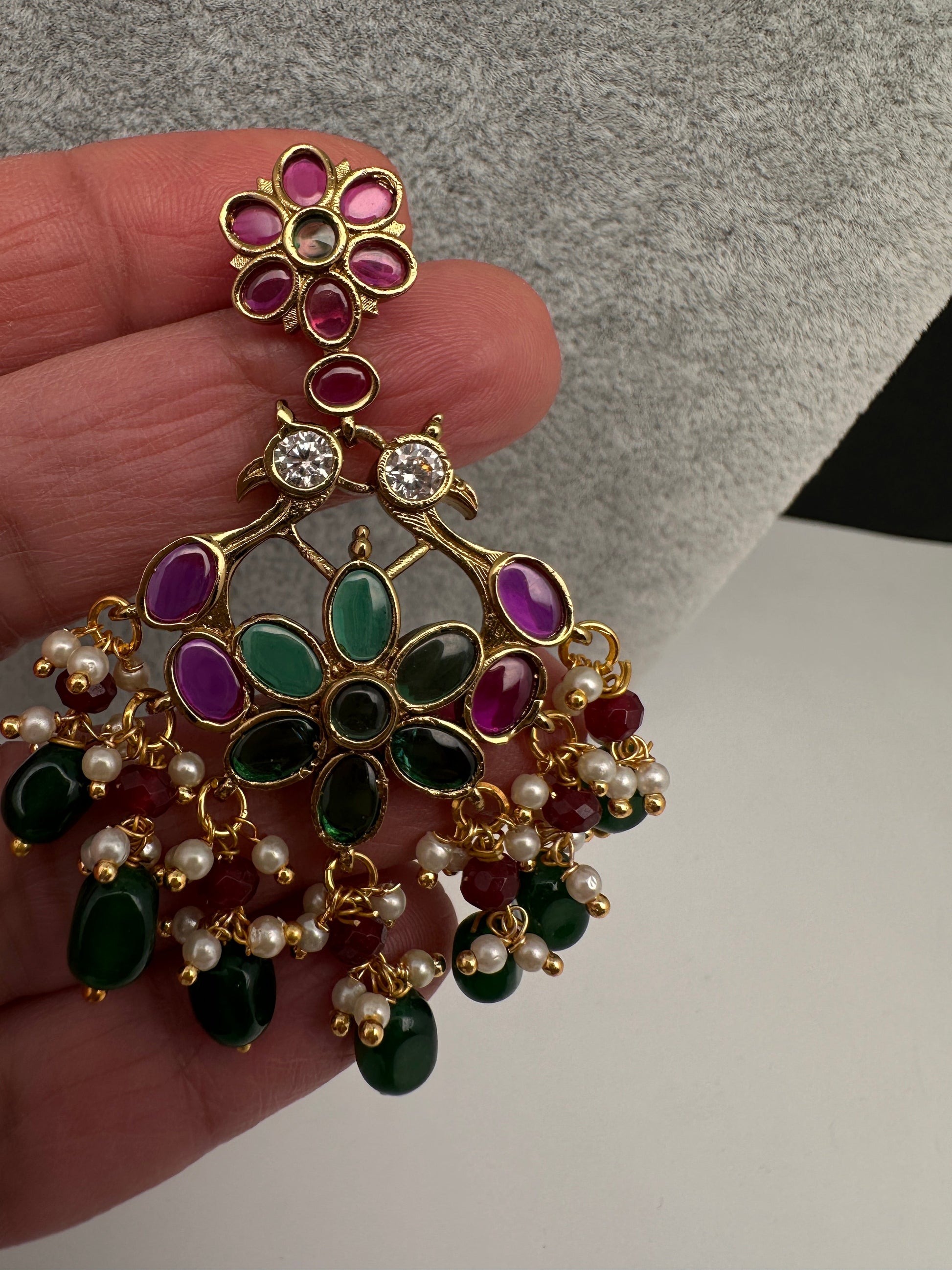 Kemp Matte Beads Earrings - Green