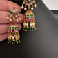 Matte CZ Kemp Jhumkis Earrings