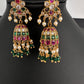 Matte CZ Kemp Jhumkis Earrings