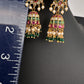 Matte CZ Kemp Jhumkis Earrings