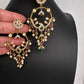 Matte Kemp Light Weight Chandballi Earrings - Green