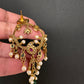 Matte Kemp Light Weight Chandballi Earrings - Red