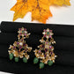 Matte Kempu Traditional Earrings - 