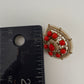 Victorian Navratan Coral Stud Earrings - Coral