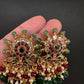 Matte Kempu Traditional Earrings - 