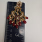 Matte CZ Red Traditional Chandballi Earrings - 