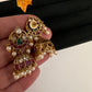 Matte Kempu Small Jhumka Earrings - 