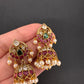 Matte Kempu Small Jhumka Earrings - 