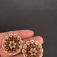 Matte Kempu Stud Earrings - 