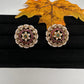 Matte Kempu Stud Earrings - 