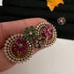 Matte Changeable Floral Stud Earrings - 