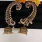 Matte CZ  Jhumka Ear Cuffs - 