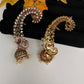 Matte CZ  Jhumka Ear Cuffs - 