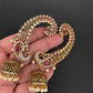 Matte CZ  Jhumka Ear Cuffs - 
