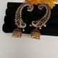 Matte CZ  Jhumka Ear Cuffs - 