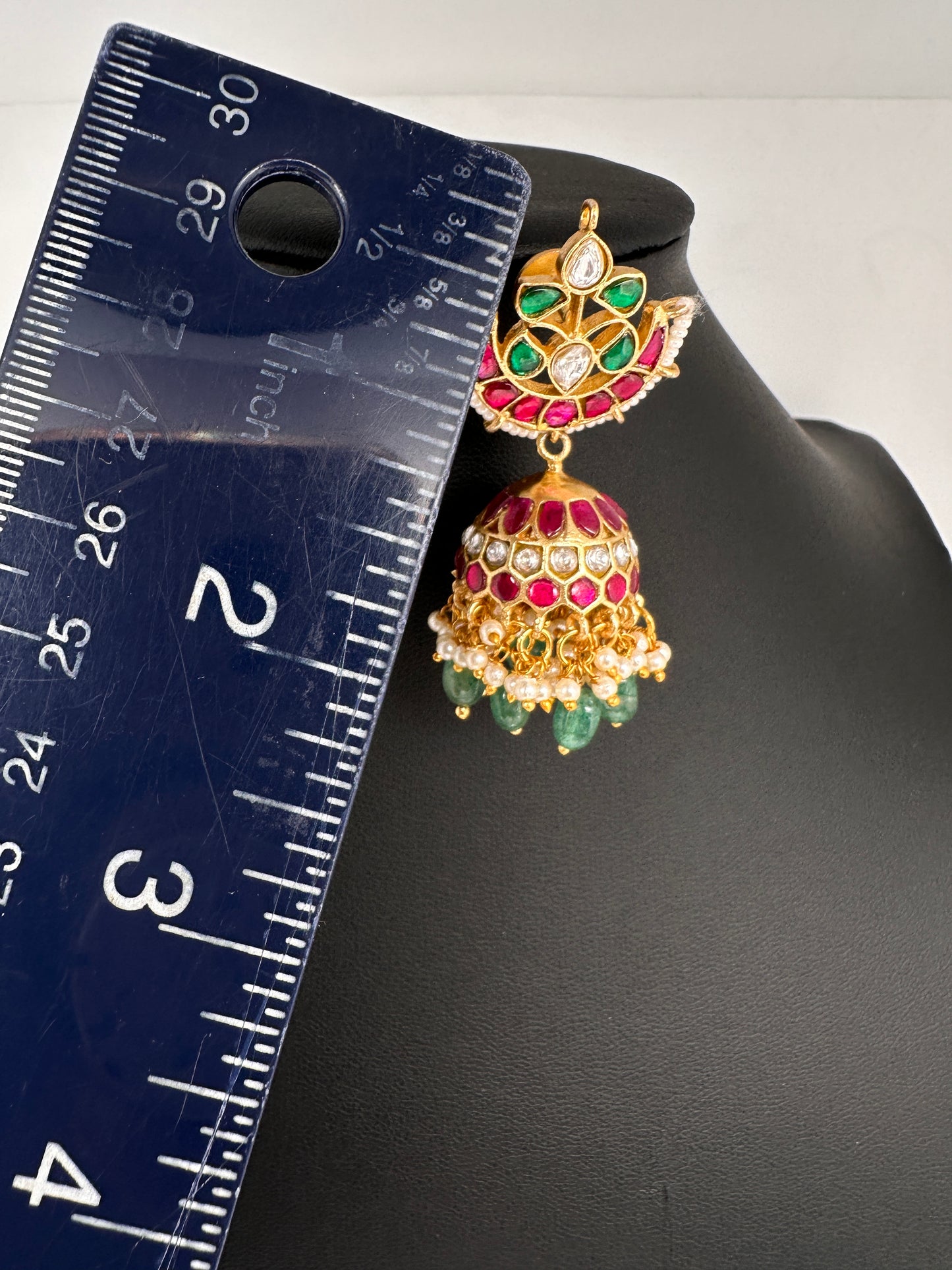 Jadau Kundan Jhumka Earrings - 