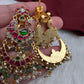 Jadau Kundan Peacock Chandballi Earrings - 
