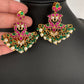 Jadau Kundan Peacock Earrings - 