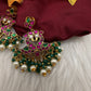 Jadau Kundan Peacock Earrings - 