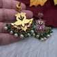 Jadau Kundan Peacock Earrings - 