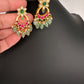 Jadau Kundan Small Chandbali Earrings - 