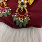 Jadau Kundan Small Chandbali Earrings - 