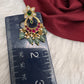 Jadau Kundan Small Chandbali Earrings - 