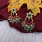 Jadau Kundan Small Chandbali Earrings - 