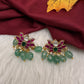 Jadau Kundan Small Lotus Earrings - 