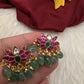 Jadau Kundan Small Lotus Earrings - 