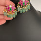 Jadau Kundan Small Lotus Earrings - 