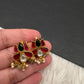Jadau Kundan Lotus Floral Bugadi Earrings - 