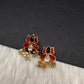 Jadau Kundan Lotus Floral Bugadi Earrings - 