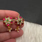 Jadau Kundan Floral Bugadi Earrings - 