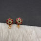 Jadau Kundan Floral Bugadi Earrings - 
