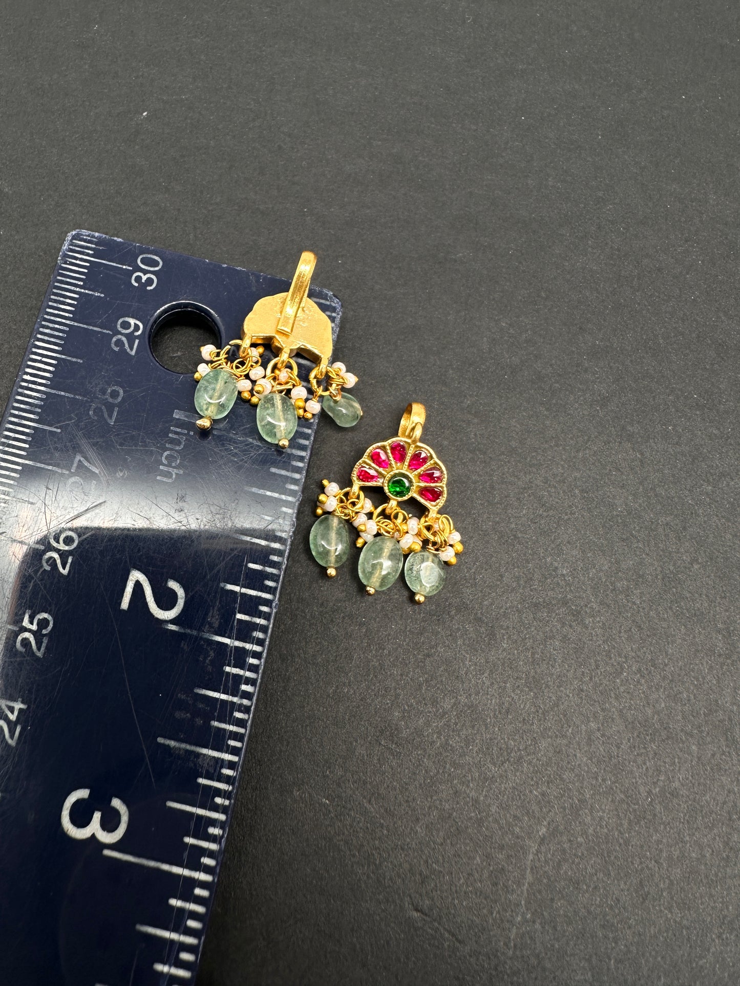 Jadau Kundan Floral Bugadi Earrings - 