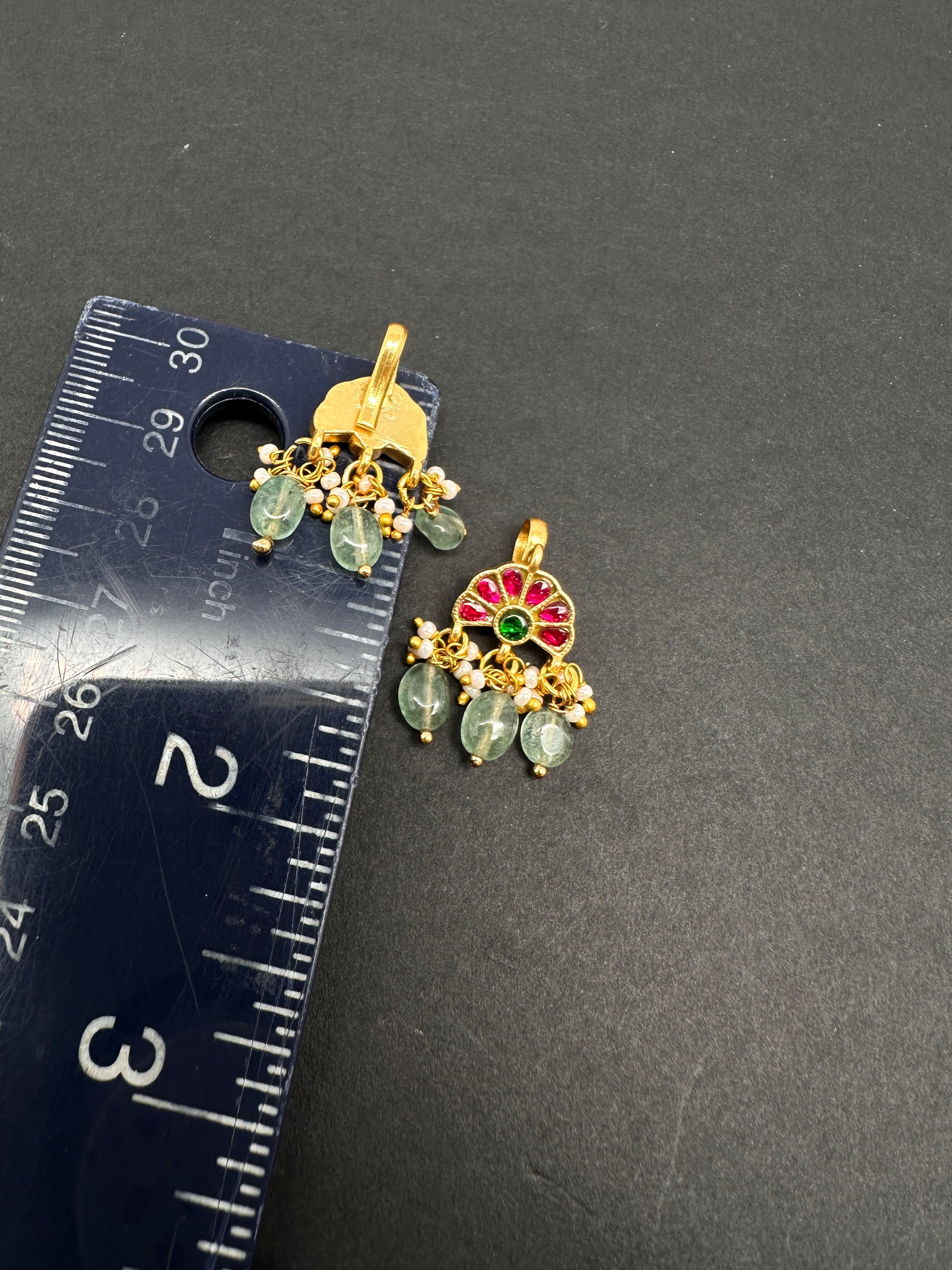 Jadau Kundan Floral Bugadi Earrings - 