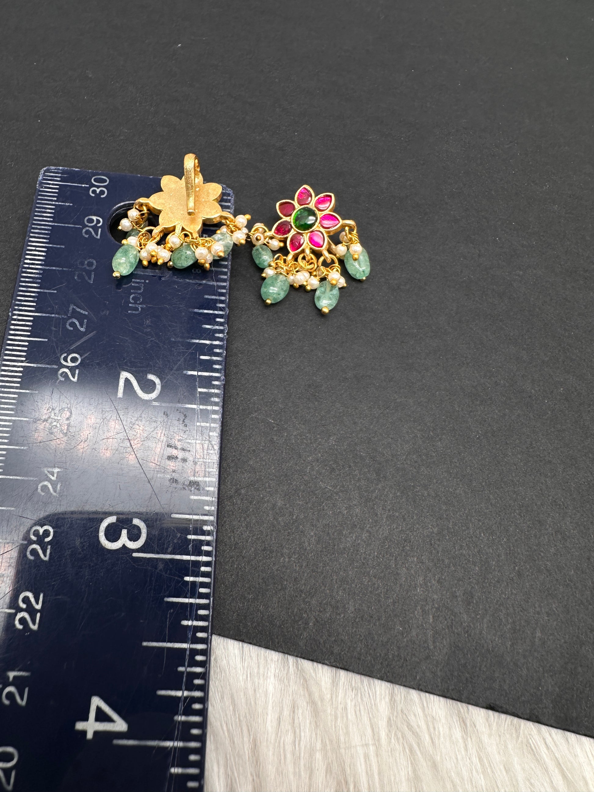 Jadau Kundan Floral Bugadi Earrings - 