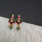 Jadau Kundan Floral Bugadi Earrings - 