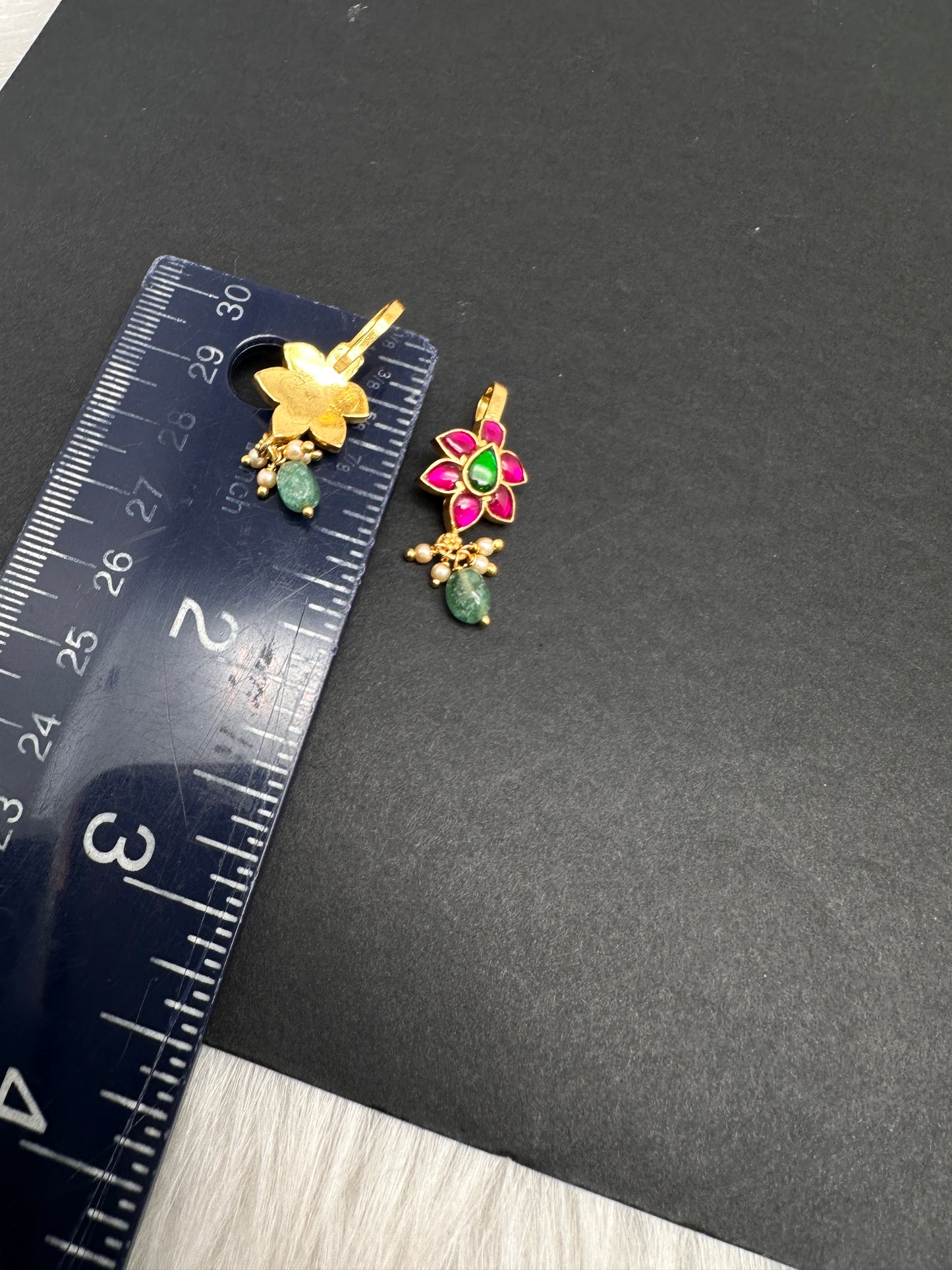 Jadau Kundan Floral Bugadi Earrings - 