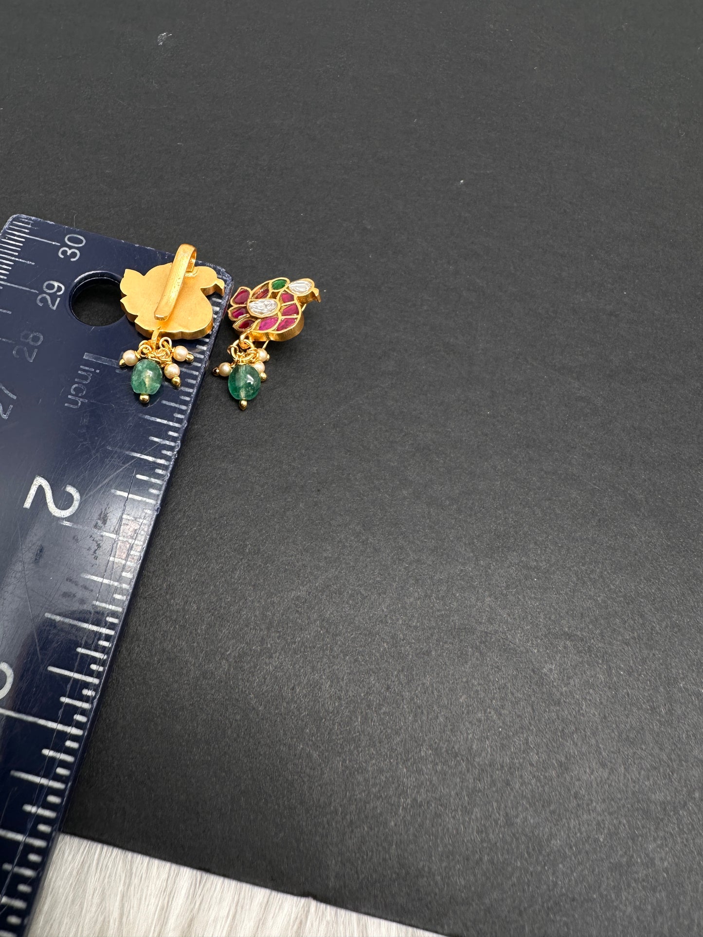 Jadau Kundan Peacock Bugadi Earrings - 