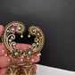 Matte CZ  Kemp Jhumka Ear Cuffs - Green