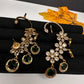 Matte CZ Green Ear Cuffs - 