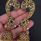 Matte CZ Peacock Ear Cuff - 