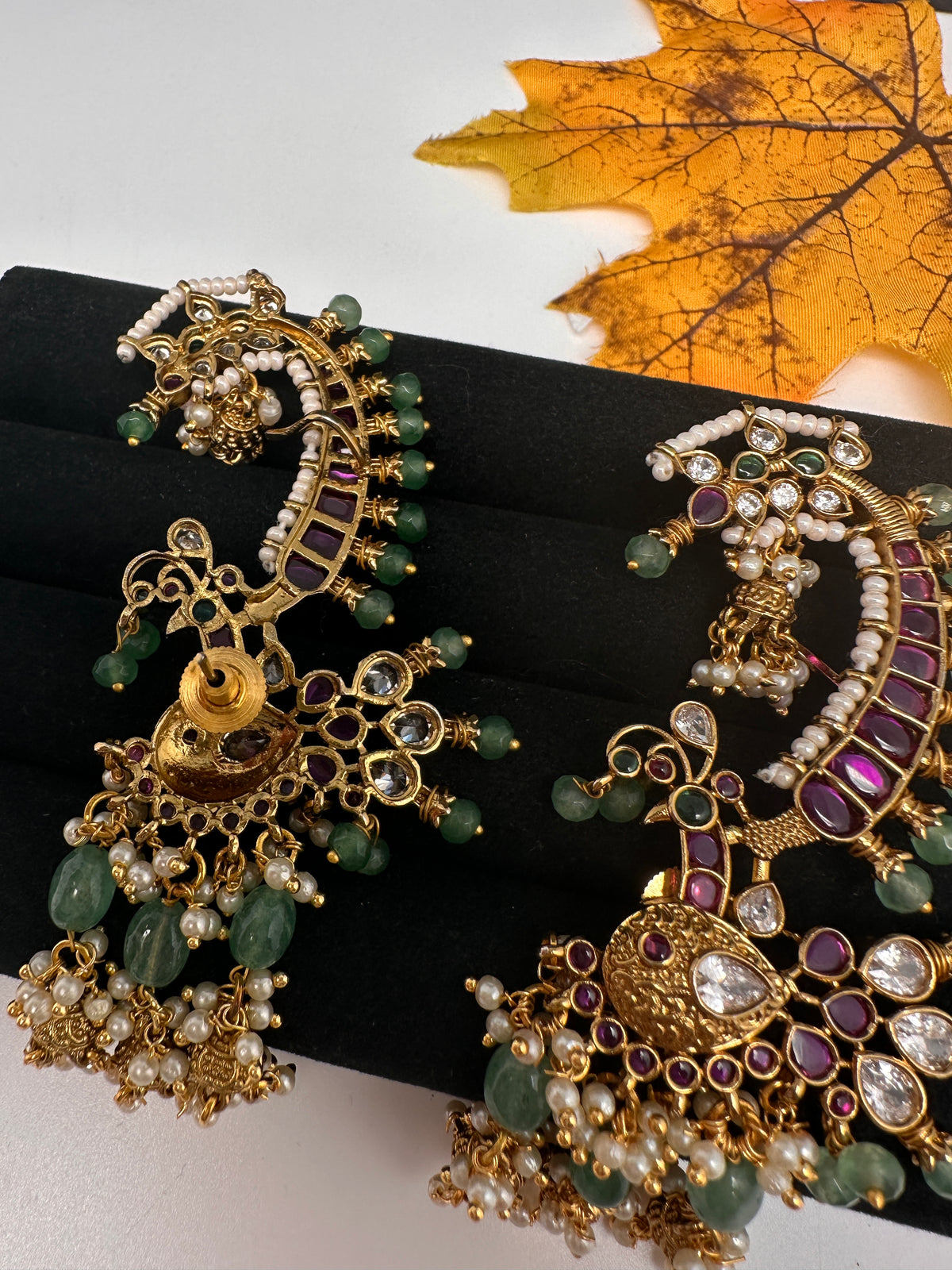 Matte Kemp Jhumka Ear Cuff - 