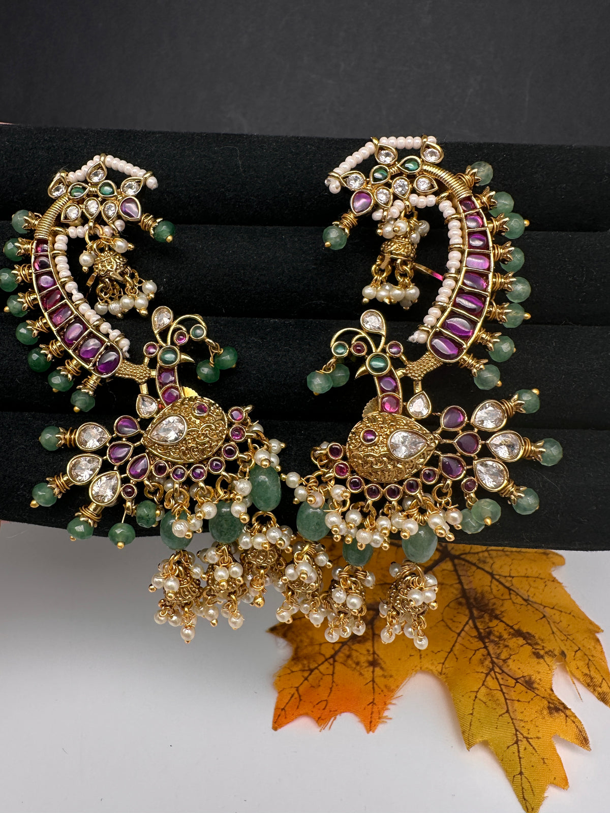 Matte Kemp Jhumka Ear Cuff - 