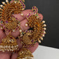 Matte Peacock Jhumka Ear Cuff - 