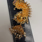 Matte Peacock Jhumka Ear Cuff - 