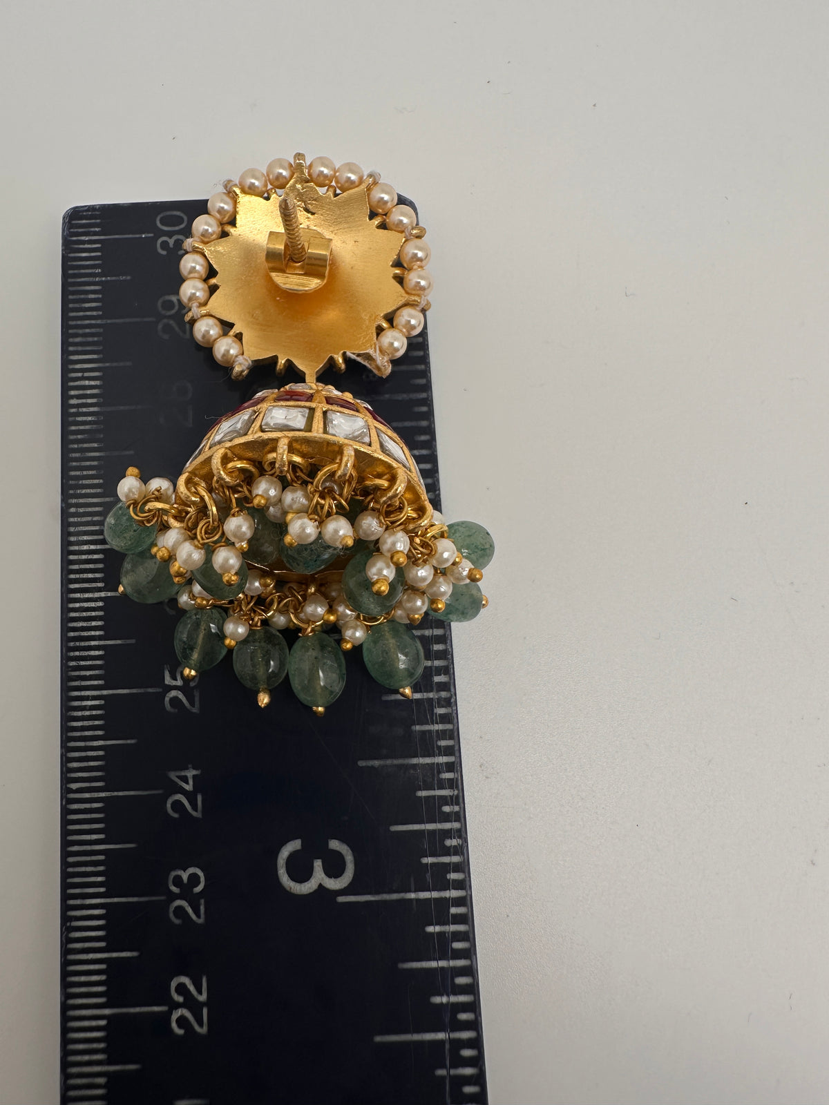 Jadau Kundan Jhumka Earrings - 