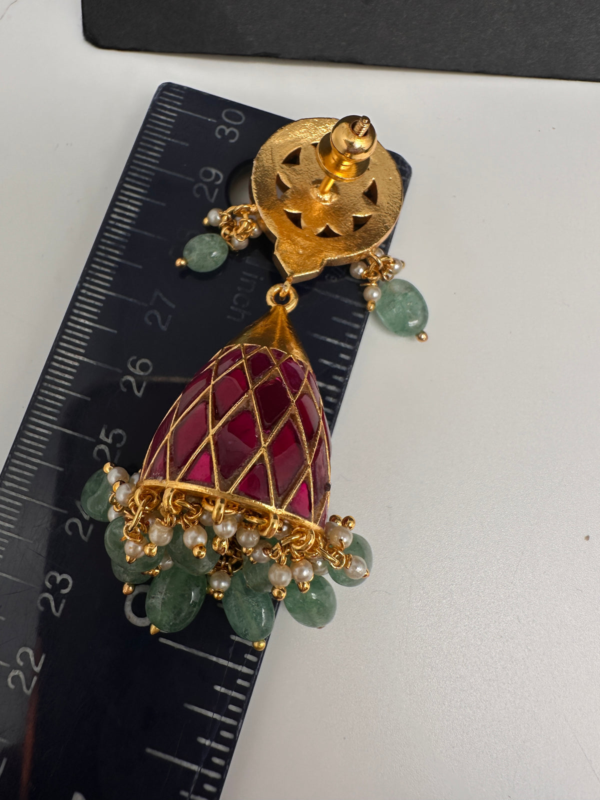 Jadau Kundan Jhumka Earrings - 